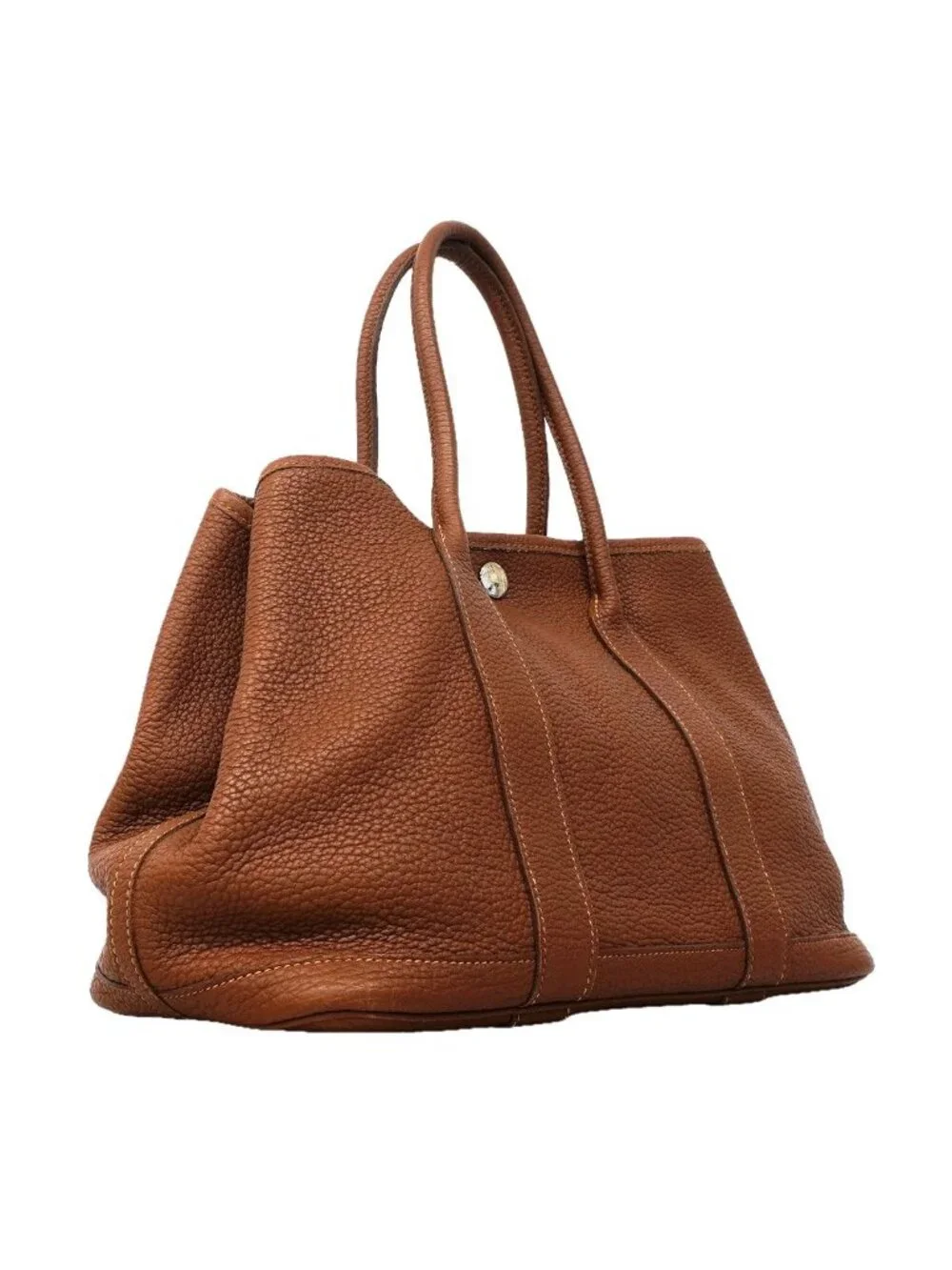 Hermes Tote Garden Party TPM Negonda Noisette Silver